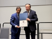 于金明院士当选美国放射肿瘤学会国际大使