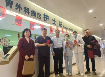 于金明院士春节慰问一线工作人员