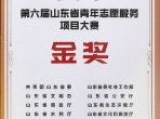 喜报！山肿荣获第六届山东省青年志愿服务项目大赛金奖